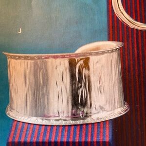 Silpada solid sterling silver Khaleesi Cuff 2.5" diameter. Ripple texture, comfy